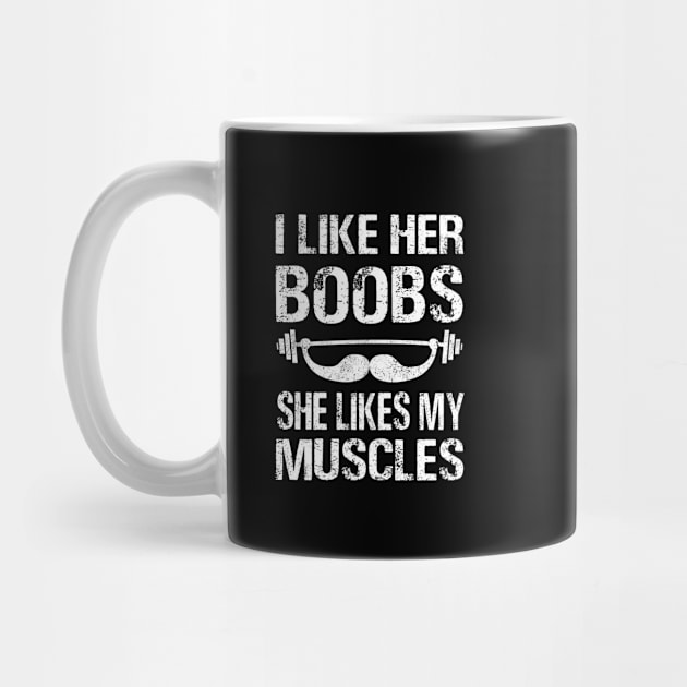 i like her boobs she likes my Muscles by zrika